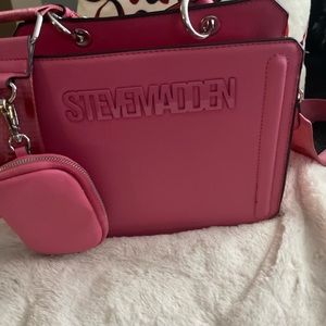 Viral TikTok pink Steve Madden bag! Like new!